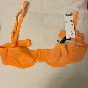 Orange mesh urban outfitters bra